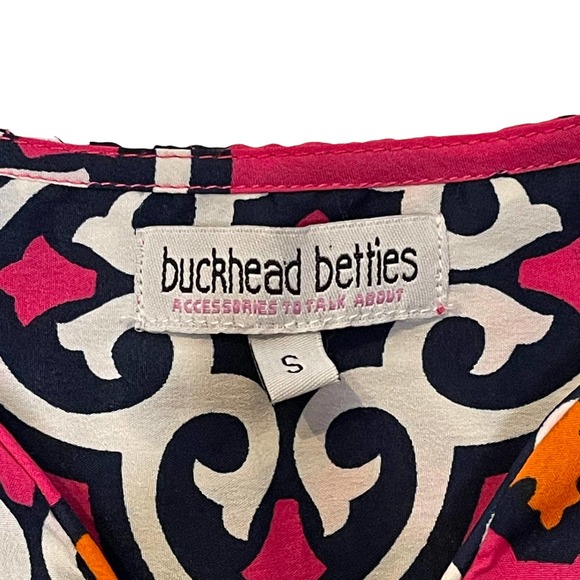 Buckhead Betties Geometric V-Neck 3/4 Sleeve Shift Dress Multicolor Women Small - Picture 6 of 8